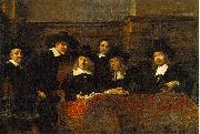 REMBRANDT Harmenszoon van Rijn, The Syndics of the Clothmakers Guild,